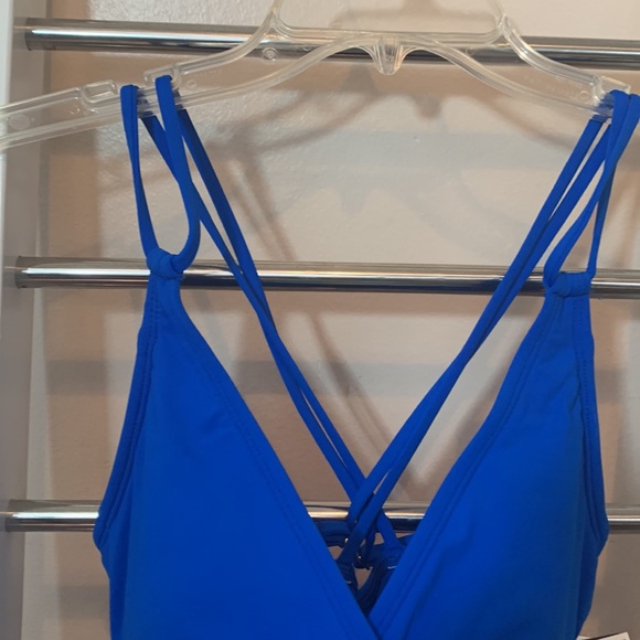 La Blanca Blueberry Underwire Tankini Top - Picture 3 of 11